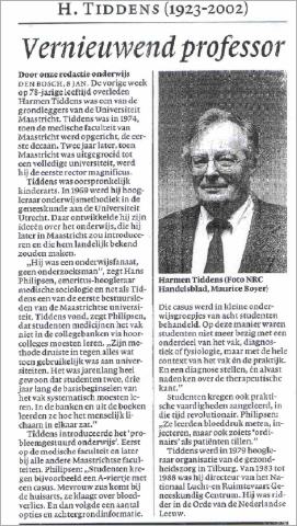 Artikel NRC Handelsblad 8 januari 2002